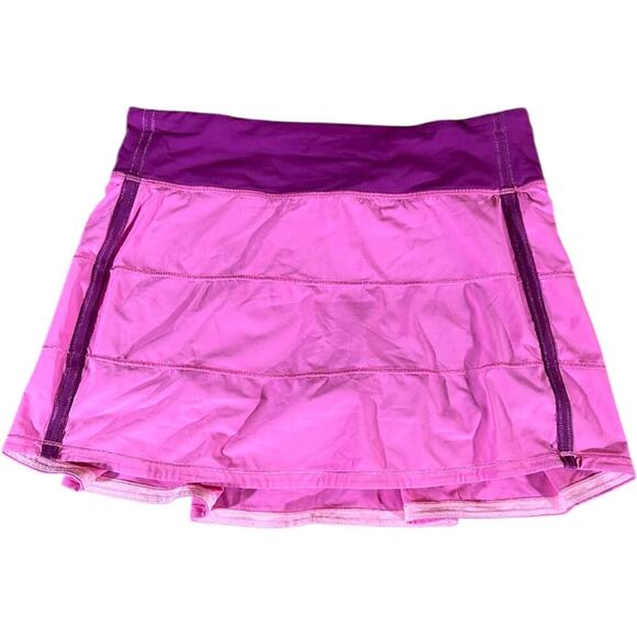 Lululemon Pink Paradise Regal Plum Pace Rival Skirt - Picture 1 of 8